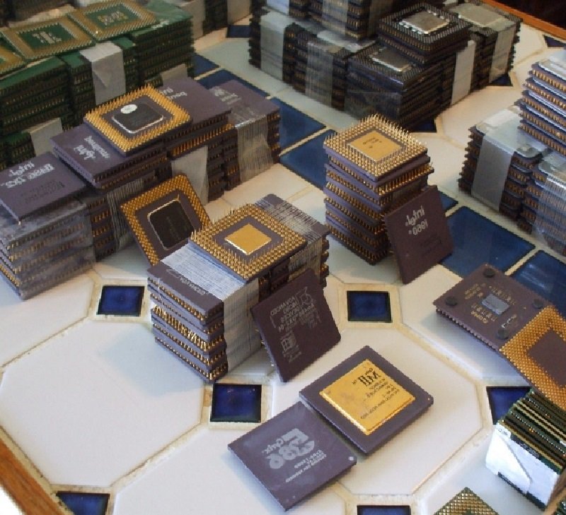 Cpu Ceramic Processor Scrap (486 & 386 CPU SCRAP)